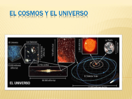 El cosmos y el universo