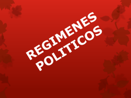 REGIMENES POLITICOS