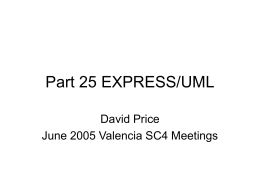 Part 25 EXPRESS/UML