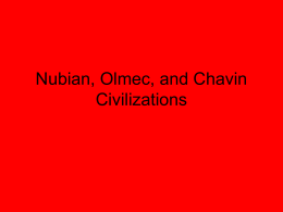 Nubia, Olmec and Chavin - Mountain View Los Altos District