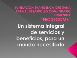 FUNDACION EVANGELICA CRIOSTIANA PARA EL …