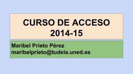 CURSO DE ACCESO 2014-15