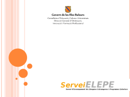 Diapositiva 1 - El Web Educatiu de les Illes Balears