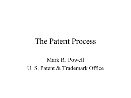 The Patent Process - Science and Technology Center in …