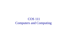 Introduction to Computing