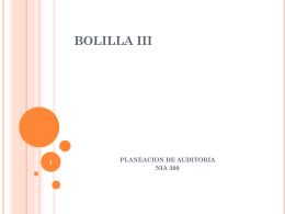 BOLILLA III