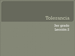 Tolerancia