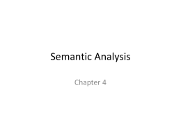 Semantic Analysis - University of Alaska system