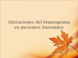 Alteraciones del hepatograma en pacientes internados