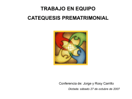 Diapositiva 1 - Catequesis Prematrimonial