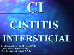 CISTITIS INTERSTICIAL - Luis Zegarra Montes, Urologia