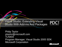 Visual Studio Extensibility