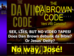 Da Brown Code Veni Vidi Da Vinci