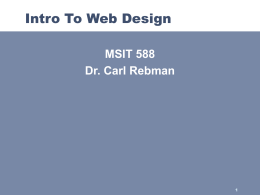 Designing for the Web: An Introduction