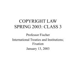 COPYRIGHT LAW SPRING 2002