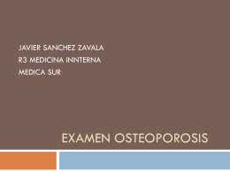EXAMEN OSTEOPOROSIS