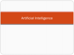 CS3014: Artificial Intelligence INTRODUCTION TO …