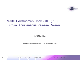 MDT 1.0 - Eclipse Project Archives