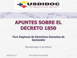 APUNTES SOBRE EL DECRETO 1850