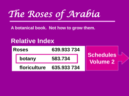 The Roses of Arabia - University of Hawaii System