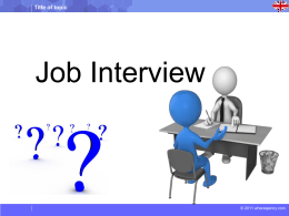 Job interview - albert