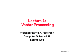 Lecture 6: Vector