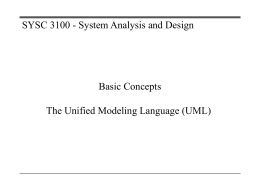 Basic Concepts UML 101