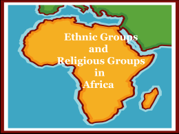 Ethnic and Religious Groups