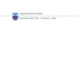 Resultados SIMCE 2005 CSMC