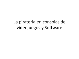 La pirateria en consolas de videojuegos