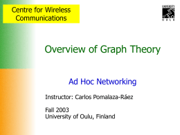 Overview of Graph Theory