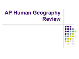 AP Human Geography Review