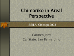 Chimariko in Areal and Typological Perspective