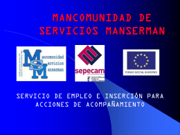 MANCOMUNIDAD DE SERVICIOS MANSERMAN
