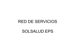 RED DE SERVICIOS SOLSALUD EPS
