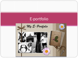 E-portfolio