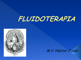 FLUIDOTERAPIA - Circulo de Veterinarios de Necochea
