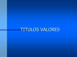 TITULOS VALORES