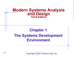 Modern Systems Analysis and Design Joey F. George …