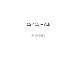 CS 415 – A.I.