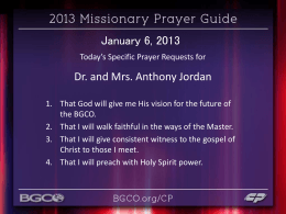 January 6, 2012 - Baptist General Convention of Oklahoma