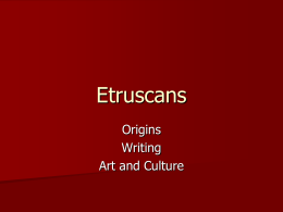 Etruscans - SUNY Oneonta