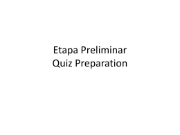 Etapa Preliminar Quiz 2nd Taking Tomorrow 9-22
