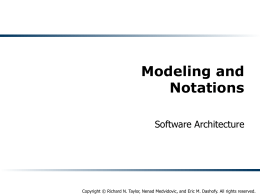 Modeling and Notations - University of Southern California