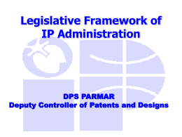 Patent System in India - World Intellectual Property