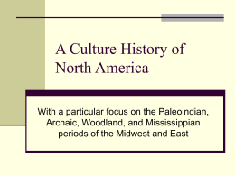 A Culture History of North America