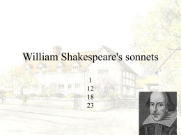 William Shakespeare's sonnets