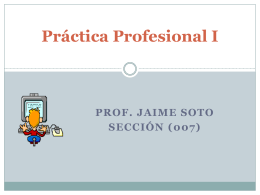 Diapositiva 1 - MSc. Jaime Soto (Ing.) | Sitio Personal
