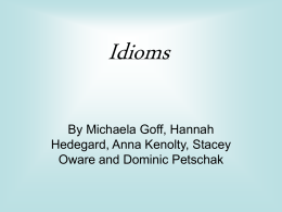 Idioms - London Language