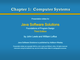 Chapter 1: Computer Systems